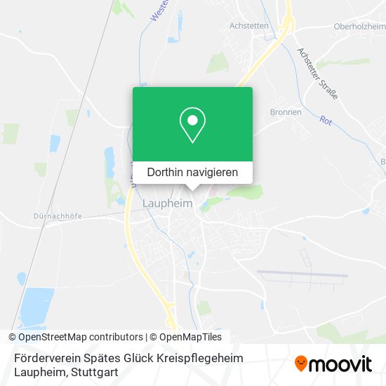 Förderverein Spätes Glück Kreispflegeheim Laupheim Karte
