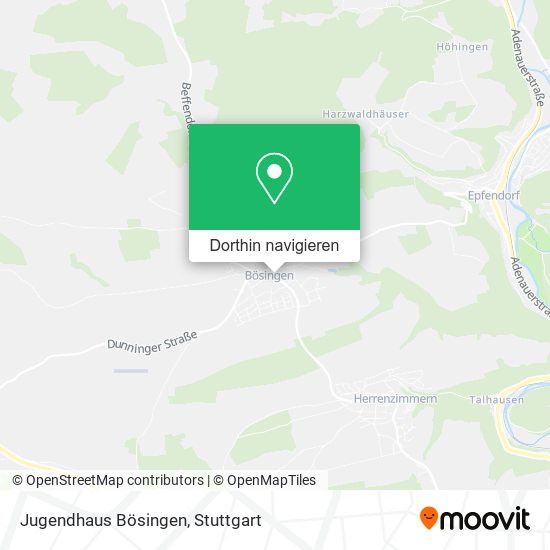 Jugendhaus Bösingen Karte