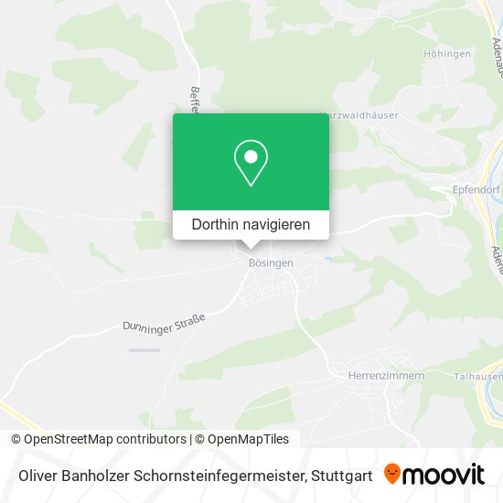 Oliver Banholzer Schornsteinfegermeister Karte
