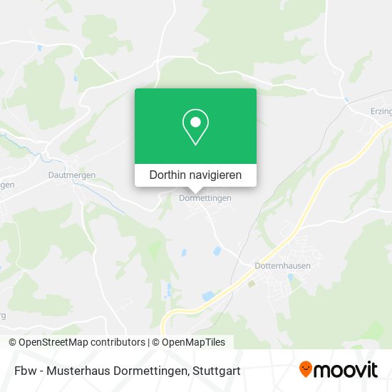 Fbw - Musterhaus Dormettingen Karte