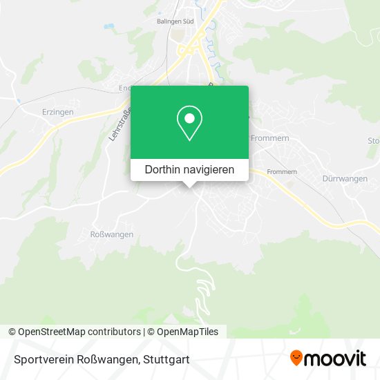 Sportverein Roßwangen Karte