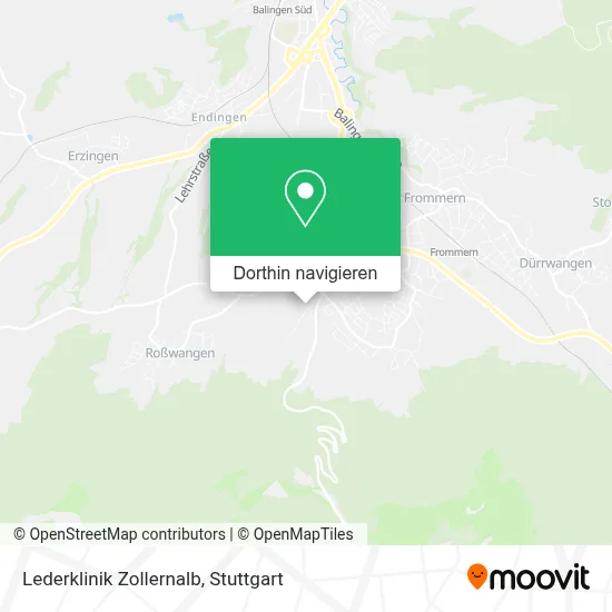 Lederklinik Zollernalb Karte