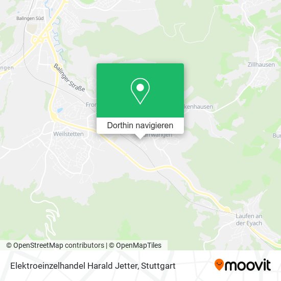 Elektroeinzelhandel Harald Jetter Karte