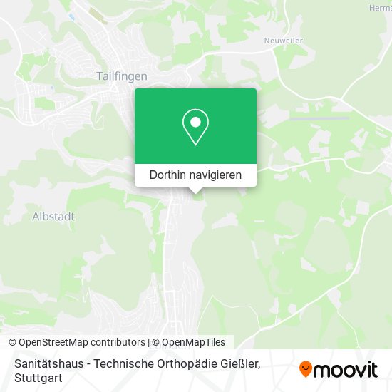 Sanitätshaus - Technische Orthopädie Gießler Karte