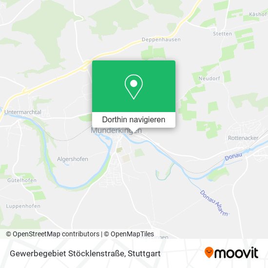Gewerbegebiet Stöcklenstraße Karte