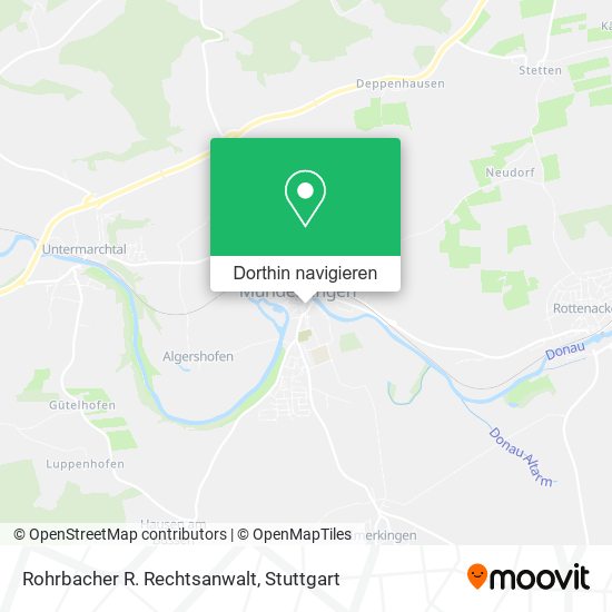 Rohrbacher R. Rechtsanwalt Karte