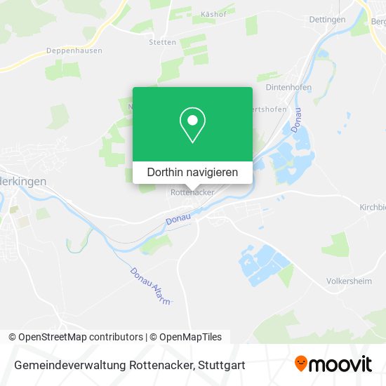 Gemeindeverwaltung Rottenacker Karte