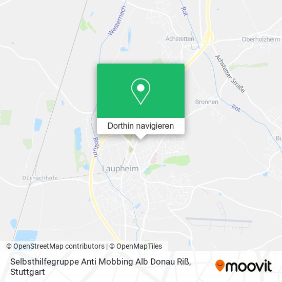 Selbsthilfegruppe Anti Mobbing Alb Donau Riß Karte