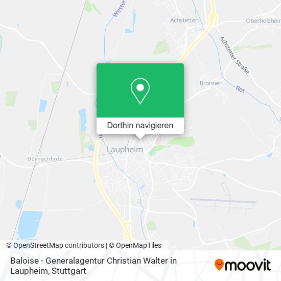 Baloise - Generalagentur Christian Walter in Laupheim Karte