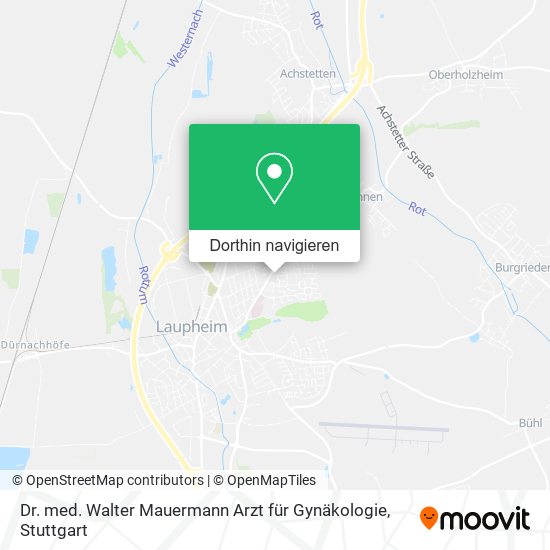 Dr. med. Walter Mauermann Arzt für Gynäkologie Karte