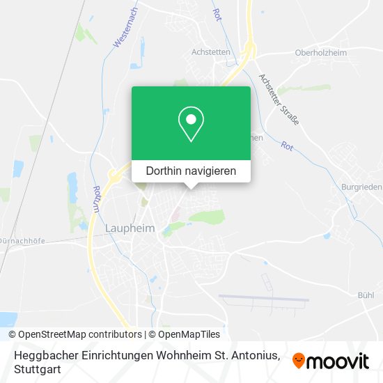 Heggbacher Einrichtungen Wohnheim St. Antonius Karte