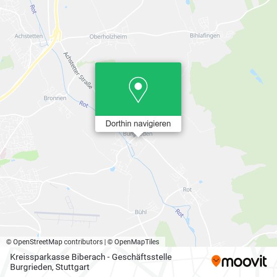 Kreissparkasse Biberach - Geschäftsstelle Burgrieden Karte