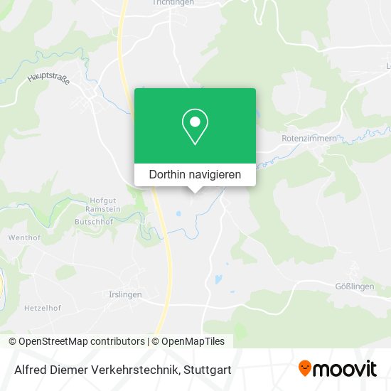 Alfred Diemer Verkehrstechnik Karte