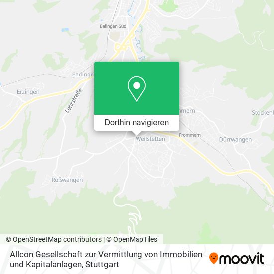 Allcon Gesellschaft zur Vermittlung von Immobilien und Kapitalanlagen Karte