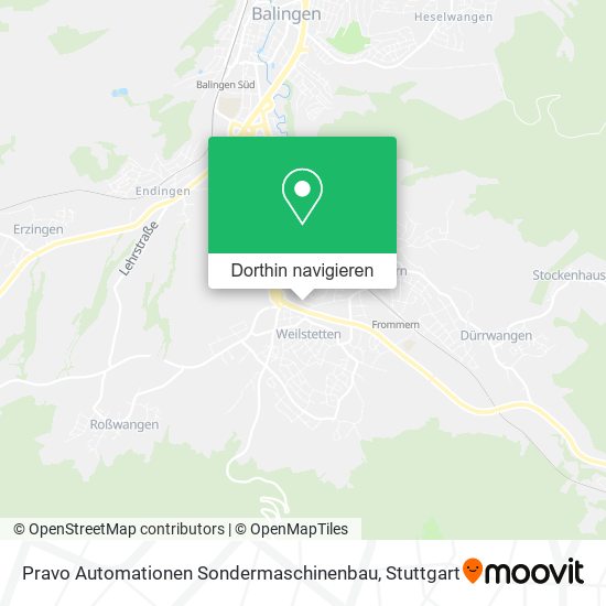 Pravo Automationen Sondermaschinenbau Karte