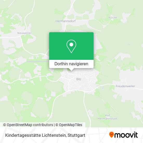 Kindertagesstätte Lichtenstein Karte