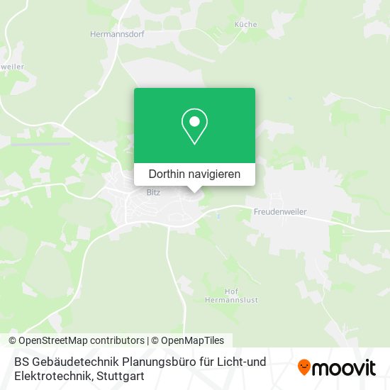 BS Gebäudetechnik Planungsbüro für Licht-und Elektrotechnik Karte