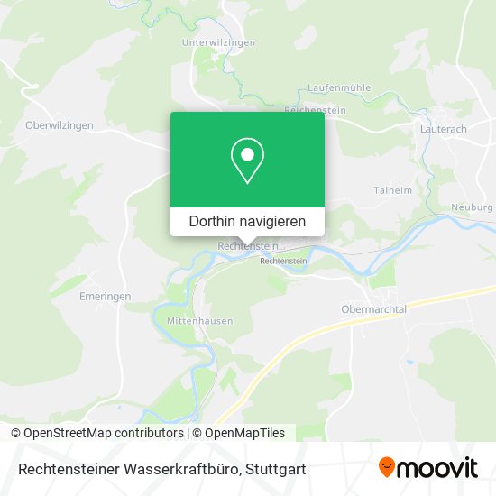 Rechtensteiner Wasserkraftbüro Karte