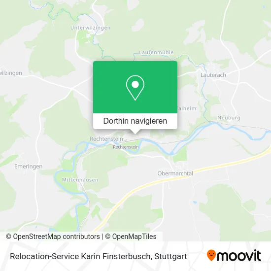 Relocation-Service Karin Finsterbusch Karte