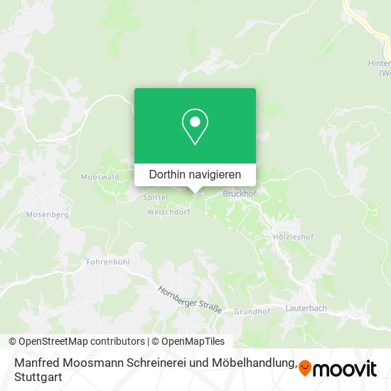 Manfred Moosmann Schreinerei und Möbelhandlung Karte