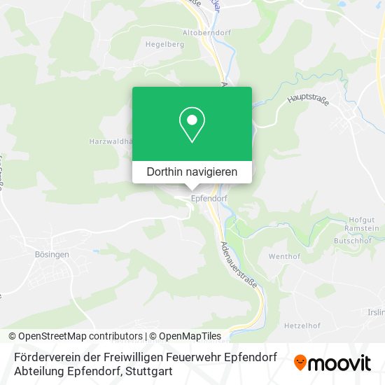 Förderverein der Freiwilligen Feuerwehr Epfendorf Abteilung Epfendorf Karte