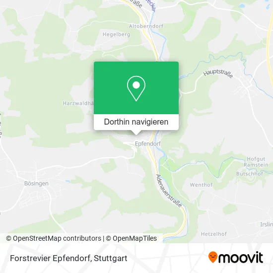 Forstrevier Epfendorf Karte