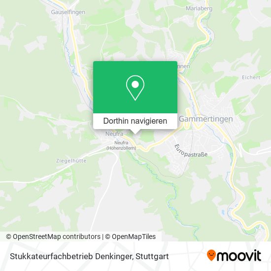 Stukkateurfachbetrieb Denkinger Karte