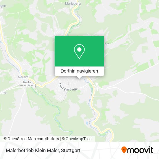 Malerbetrieb Klein Maler Karte