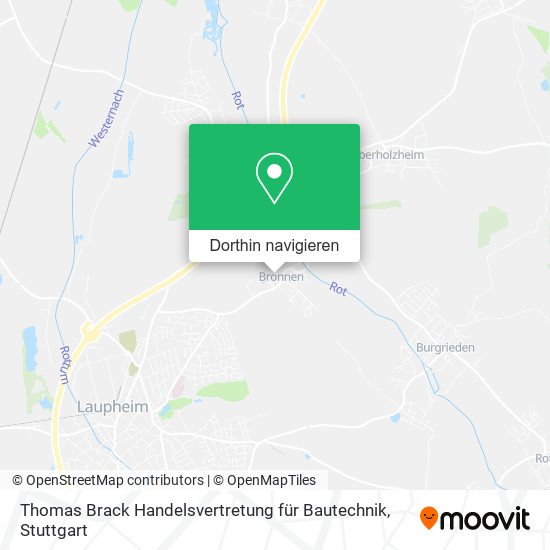 Thomas Brack Handelsvertretung für Bautechnik Karte