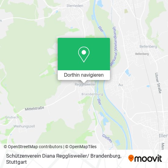 Schützenverein Diana Regglisweiler/ Brandenburg Karte