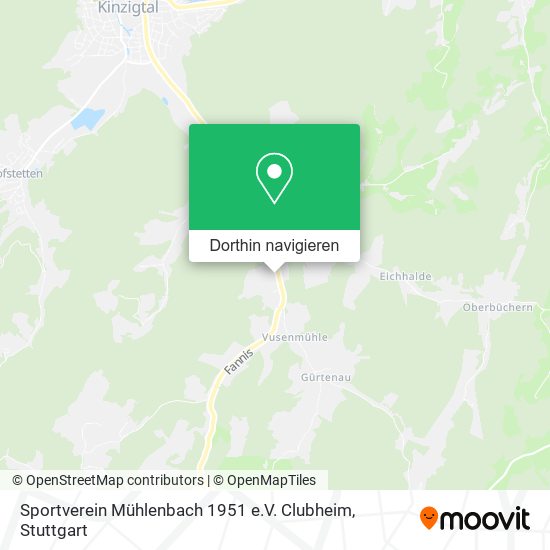 Sportverein Mühlenbach 1951 e.V. Clubheim Karte