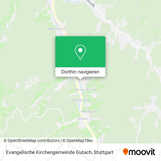 Evangelische Kirchengemeinde Gutach Karte