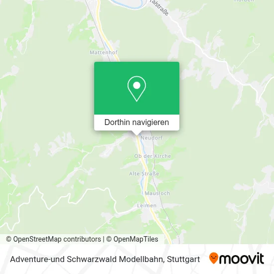 Adventure-und Schwarzwald Modellbahn Karte