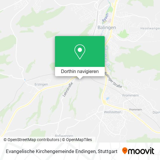 Evangelische Kirchengemeinde Endingen Karte