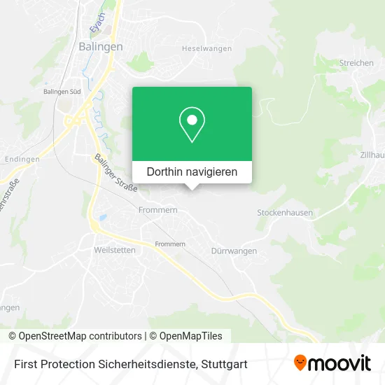 First Protection Sicherheitsdienste Karte