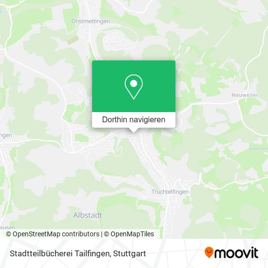 Stadtteilbücherei Tailfingen Karte