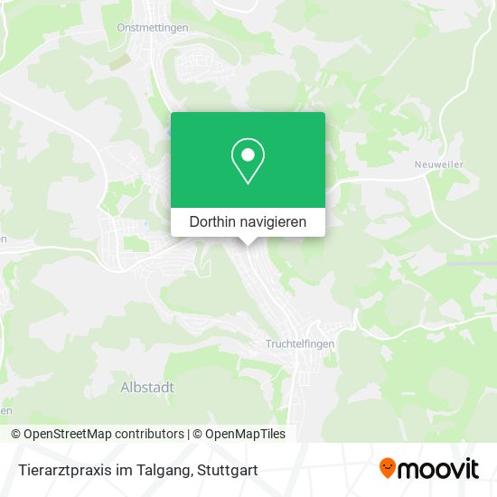 Tierarztpraxis im Talgang Karte
