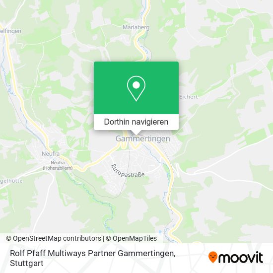 Rolf Pfaff Multiways Partner Gammertingen Karte