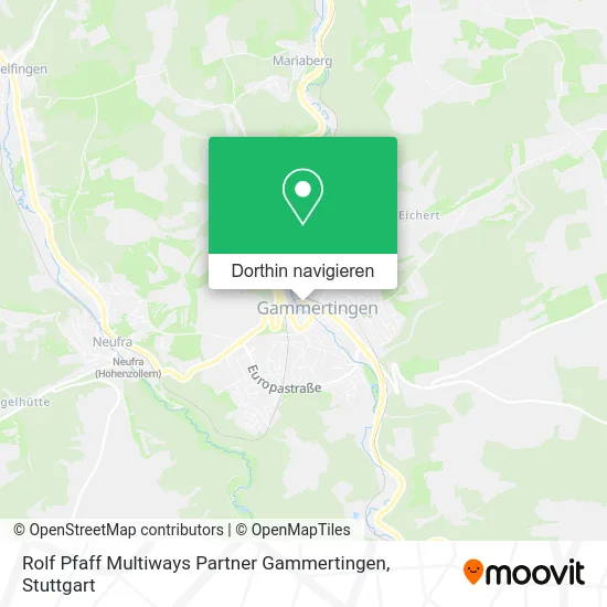Rolf Pfaff Multiways Partner Gammertingen Karte