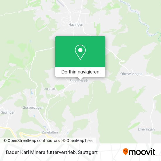 Bader Karl Mineralfuttervertrieb Karte