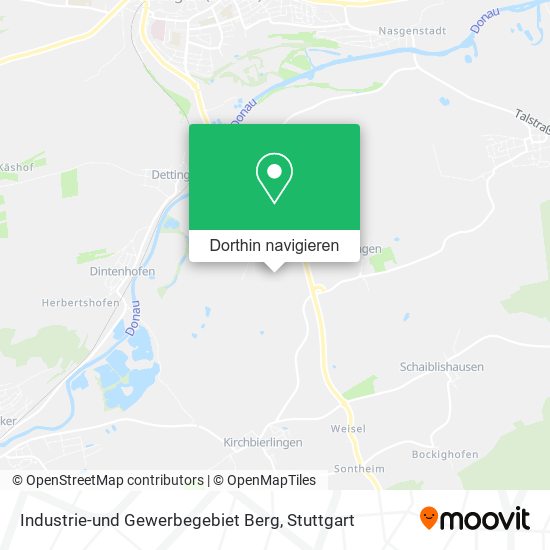 Industrie-und Gewerbegebiet Berg Karte
