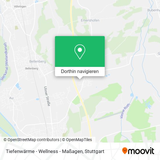 Tiefenwärme - Wellness - Maßagen Karte
