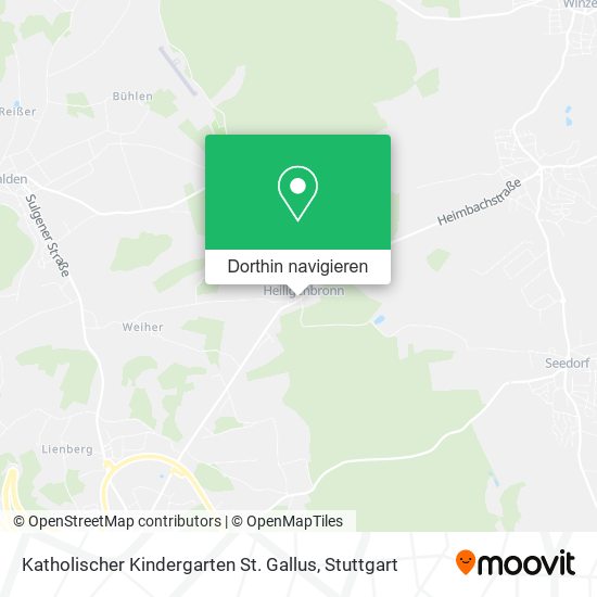 Katholischer Kindergarten St. Gallus Karte