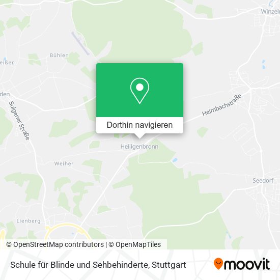 Schule für Blinde und Sehbehinderte Karte