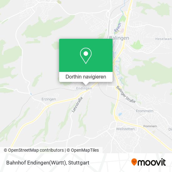 Bahnhof Endingen(Württ) Karte