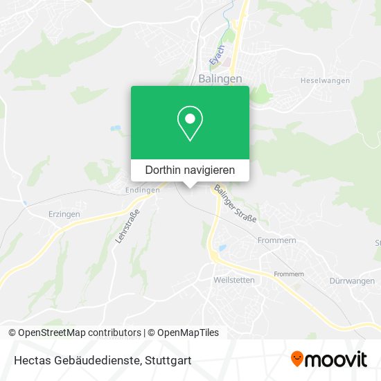 Hectas Gebäudedienste Karte