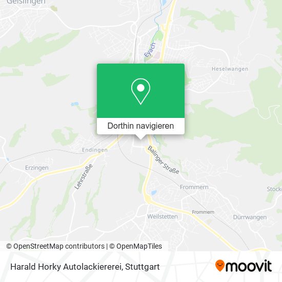 Harald Horky Autolackiererei Karte