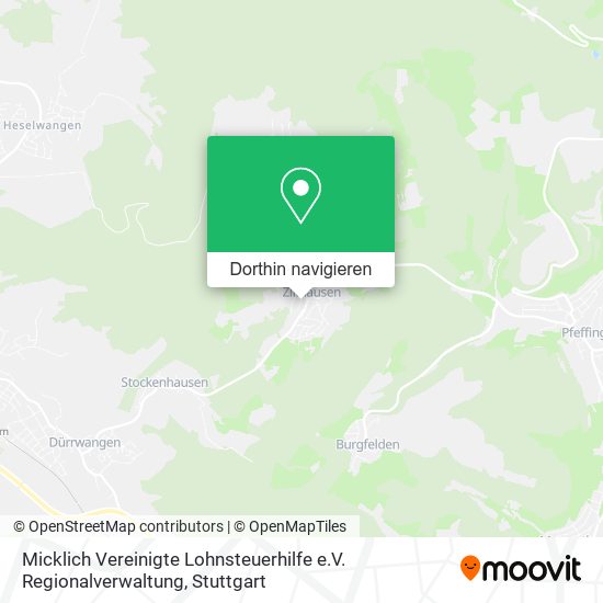 Micklich Vereinigte Lohnsteuerhilfe e.V. Regionalverwaltung Karte