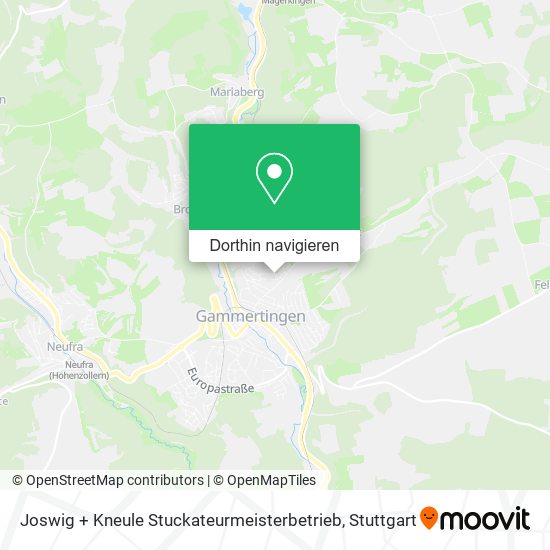 Joswig + Kneule Stuckateurmeisterbetrieb Karte