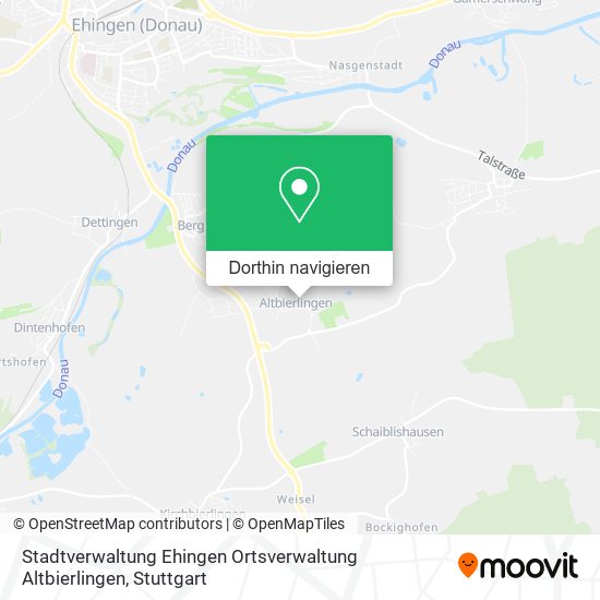 Stadtverwaltung Ehingen Ortsverwaltung Altbierlingen Karte